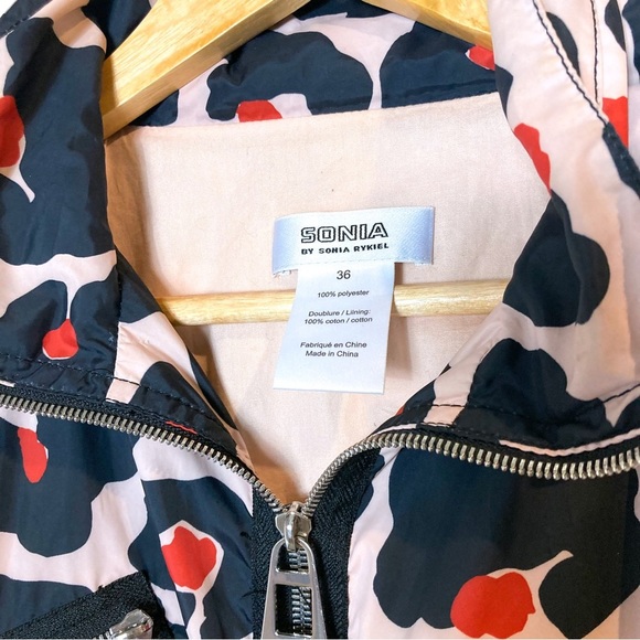 Sonia By Sonia Rykiel All Over Blossom Print / Leopard Print Rain Mac - Picture 11 of 13